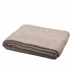 Dessus de lit matelassé en polycoton relief texturé