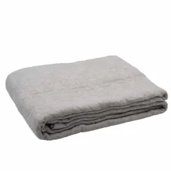 Dessus de lit matelassé en polycoton relief texturé