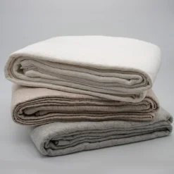 Dessus de lit matelassé en polycoton relief texturé