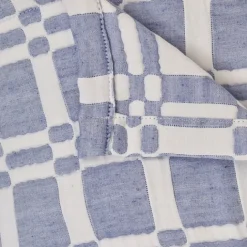 Dessus de lit matelassé à motif géométrique