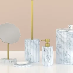 Distributeur de savon effet marbre