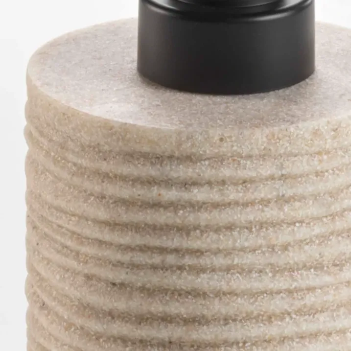 Distributeur de savon effet strié pour salle de bain