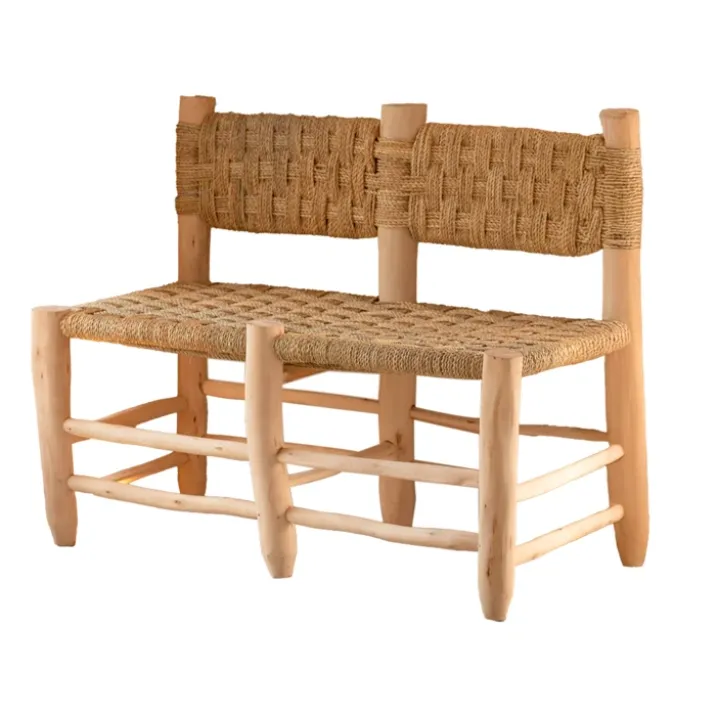 Double banquette Marocaine tressage damier