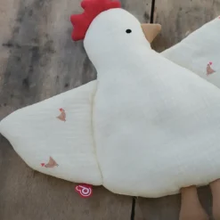 Doudou plat poule Love