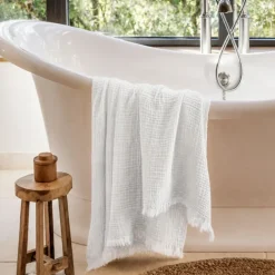Drap de bain en gaze de coton