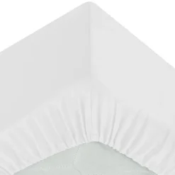 Drap housse aspect coton lavé
