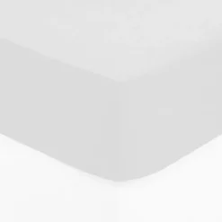 Drap housse aspect coton lavé