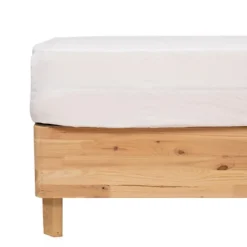 Drap housse aspect coton lavé