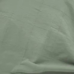 Drap-housse en coton lavé motif carreaux jacquard