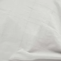 Drap-housse en coton lavé motif carreaux jacquard