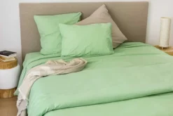 Drap housse en coton Lavé Oekotex