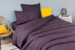 Drap housse en coton Lavé Oekotex