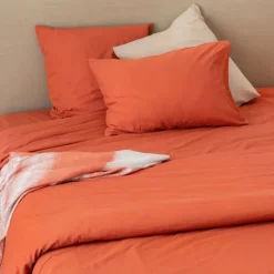 Drap housse en coton Lavé Oekotex