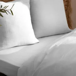 Drap housse en gaze de coton