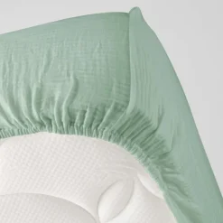 Drap Housse en gaze de coton ANGELIA