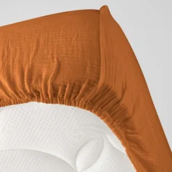 Drap Housse en gaze de coton ANGELIA
