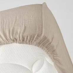 Drap Housse en gaze de coton ANGELIA
