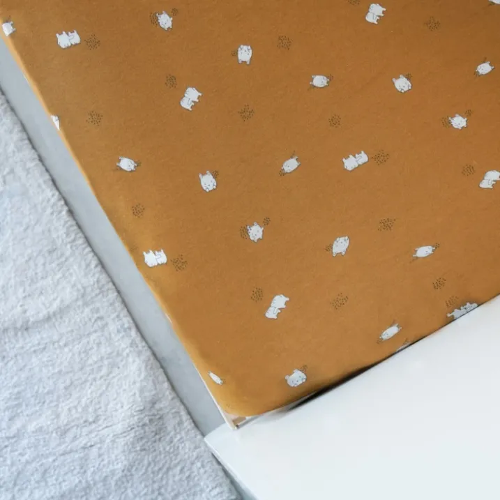 Drap housse en jersey de coton motif enfantin