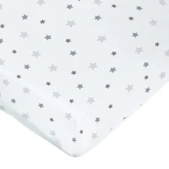 Drap housse imprimé étoiles multicolores