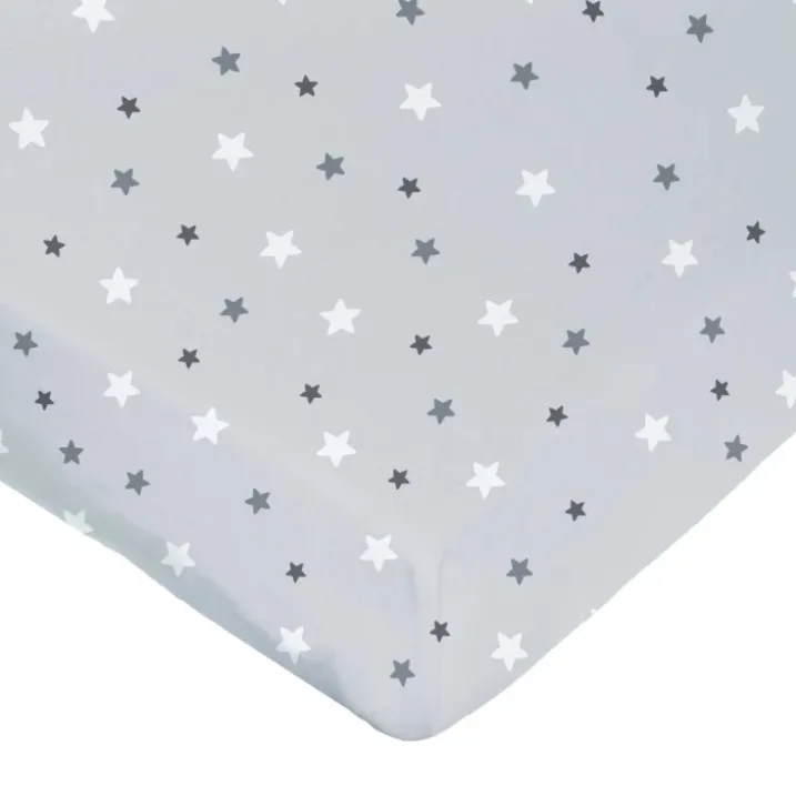 Drap housse imprimé étoiles multicolores