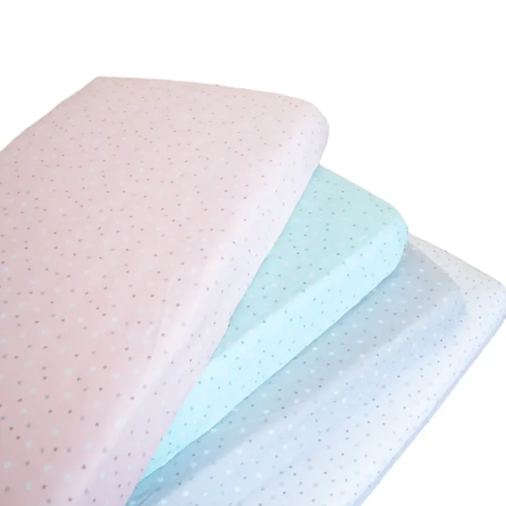 Drap housse imprimé étoiles multicolores