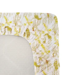 Drap housse Jersey enfant imprimé animaux de la savane
