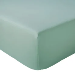 Drap-housse pour lit relevable percale de coton uni bonnet 30 cm