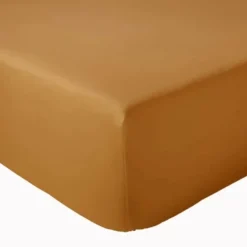 Drap-housse pour lit relevable coton uni bonnet 30 cm