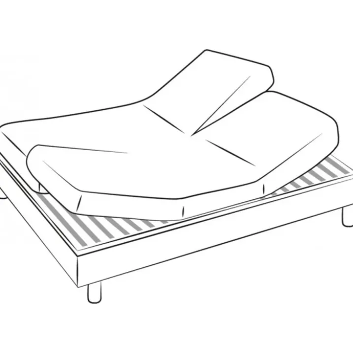Drap-housse pour lit relevable coton uni bonnet 23 cm