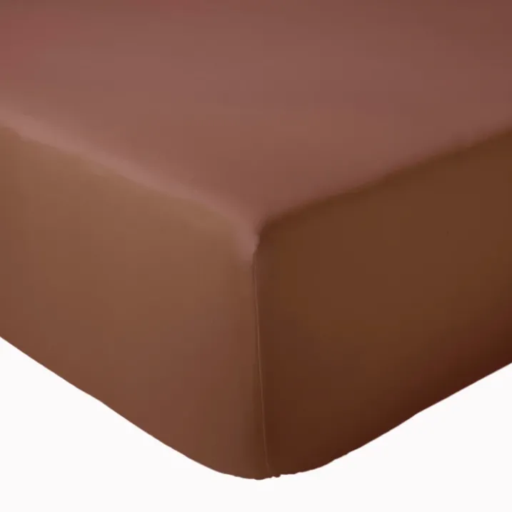Drap-housse satin de coton uni