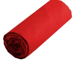 Drap housse uni en coton
