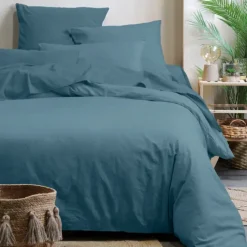 Drap housse uni en coton bio