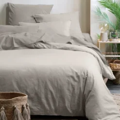 Drap housse uni en coton bio