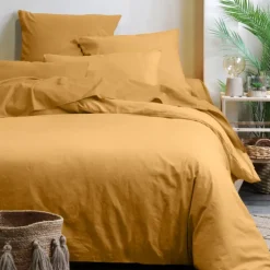 Drap housse uni en coton bio