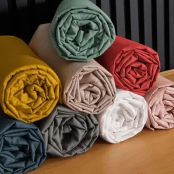 Drap Housse Uni 100% Percale de Coton ORIGINE
