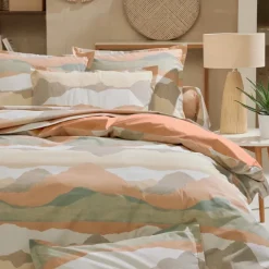 Drap percale de coton paysage abstrait