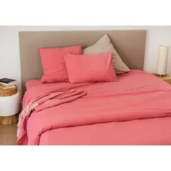 Drap Plat en Coton Lavé