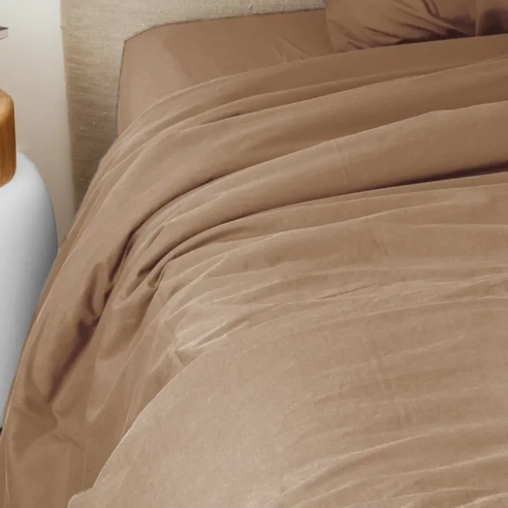 Drap plat en coton lavé Cap Ferret
