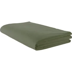 Drap plat piqué uni en percale de coton