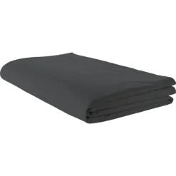 Drap plat piqué uni en percale de coton