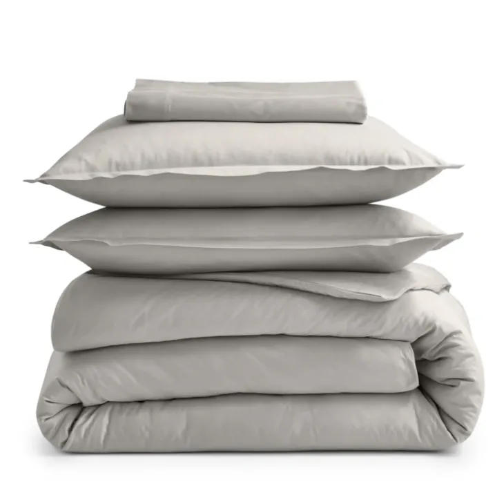 Drap plat piqué uni en percale de coton