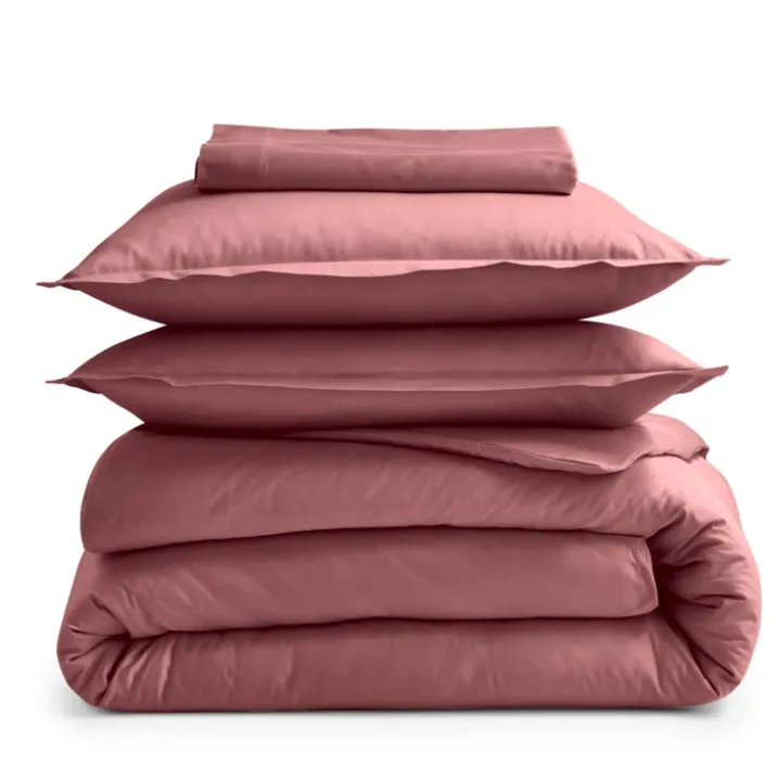 Drap plat piqué uni en percale de coton