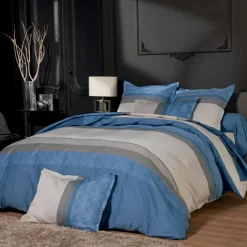 Drap satin de coton géométrique
