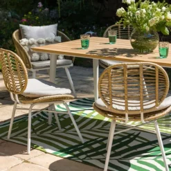 Duo de chaises extérieur en résine tressée