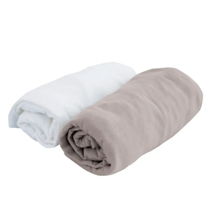 Duo de draps housse en jersey