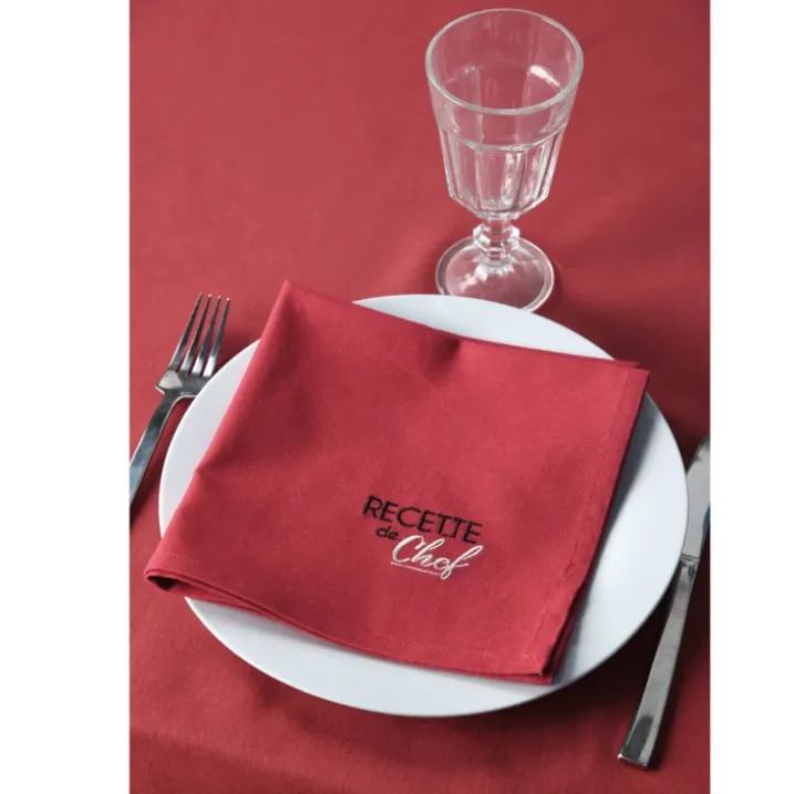Duo de serviettes de tables bicolores