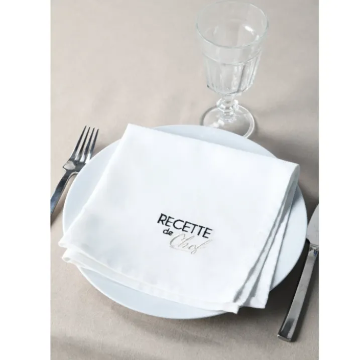 Duo de serviettes de tables bicolores
