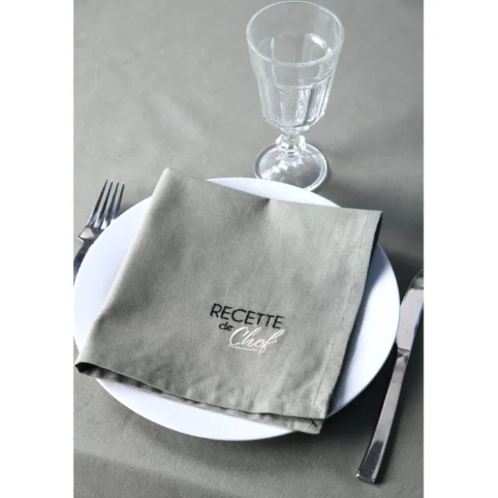 Duo de serviettes de tables bicolores