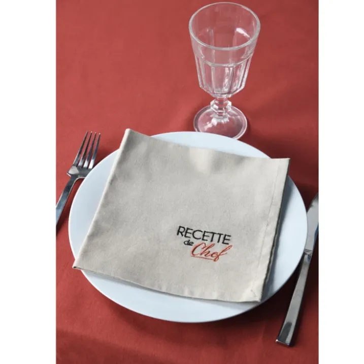 Duo de serviettes de tables bicolores