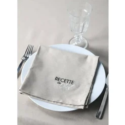 Duo de serviettes de tables bicolores